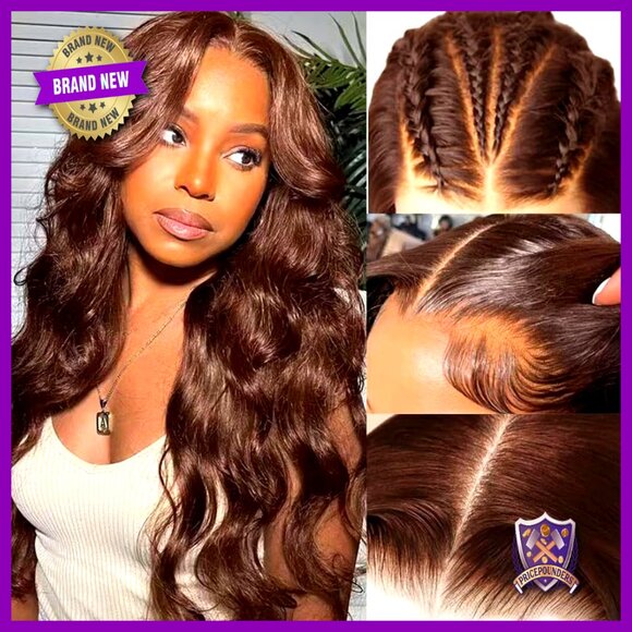 Lace Front Wig Human Hair Body Wave Pre Plucked HD Lace 13x4 Frontal